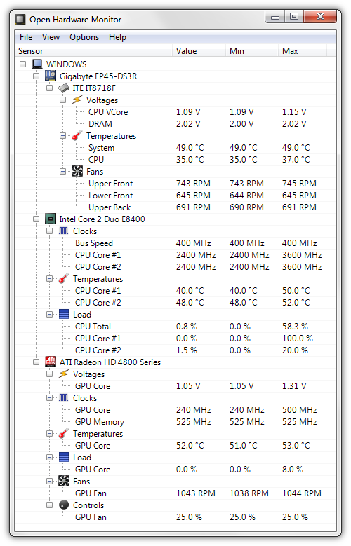 Windows 8 Open Hardware Monitor full